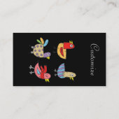 4 Funny Birds Thunder_Cove Visitekaartje (Achterkant)