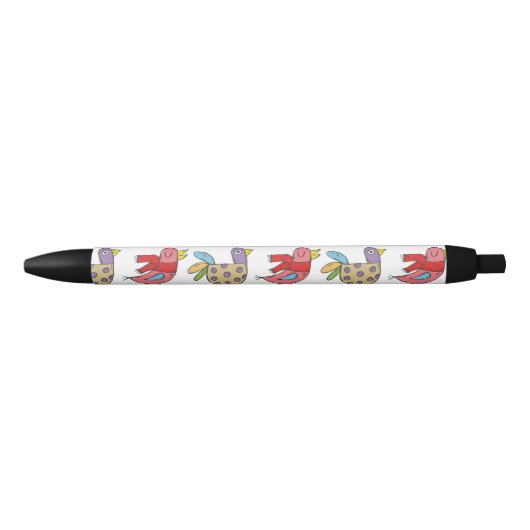 4 Funny Birds Thunder_Cove Zwarte Inkt Pen (Voorkant)