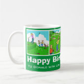 4 Funny Golf & Golfing Cartoons te personaliseren. Koffiemok (Links)