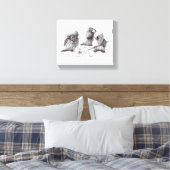 4 Funny Owls, 1 called Pablo print (Insitu (Slaapkamer))
