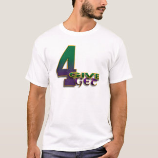 4-Geef 4-Get witte T-shirt met vier richtingen