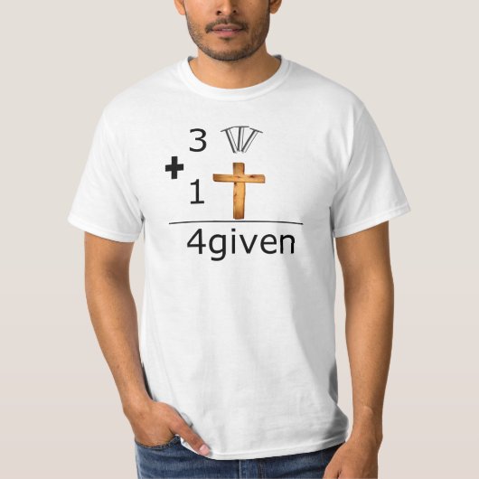 4 gegeven - t shirt voor hem (Voorkant)
