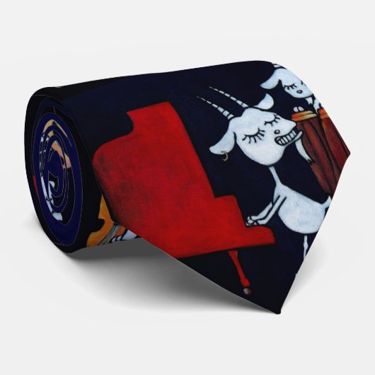 4 Geiten 4 Geiten Stropdas (Opgerold)