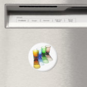 4 Gekleurde Cocktail Shot Bril -Style 6 Magneet (Insitu (Vaatwasser))