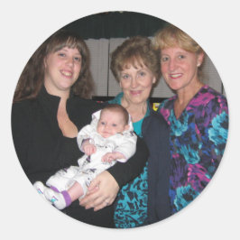 4 Generatiesticker Ronde Sticker