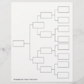 4 Generation Genealogie Lineage Sheet Flyer (Voorkant)