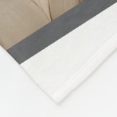 4 Gepersonaliseerde foto en tekst Sjabloon Fleece Deken (Hoek)