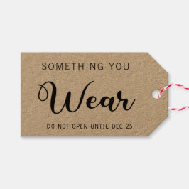 4 Geschenken van Kerstmis Iets Je draag achternaam Cadeaulabel