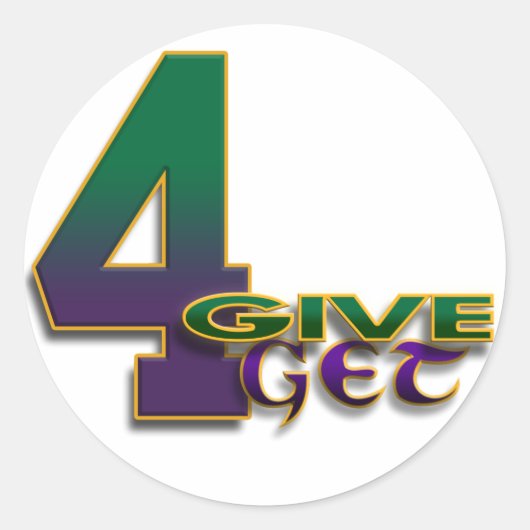 4-geven 4-krijgen 4 Favre sticker (Voorkant)