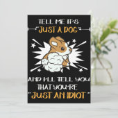 4 Gewoon een idiote corgi Kaart (Staand voorkant)