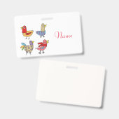 4 Grappige Vogels Thunder_Cove  Badge (Voor- en achterkant)