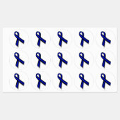 4 Grove Thin Blue Line Memorial Ribbons Labels (Vel)