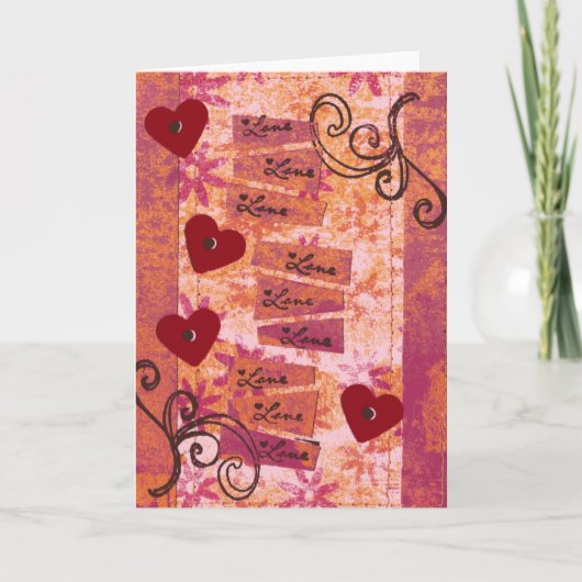 4 harten 9 Liefdes Kaart (Voorkant)