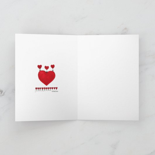 4 Harten Blank Kaart (Binnen)