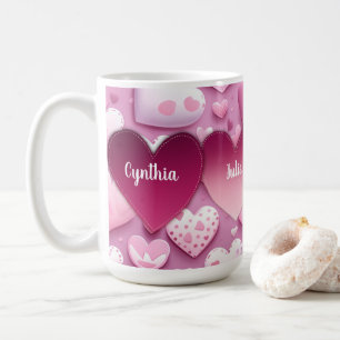 4 Harten Familienamen Koffiemok