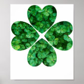 4 Hartklaver St Patrick's Day Irish Shamrocks Poster (Voorkant)
