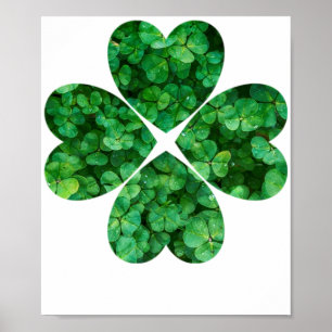 4 Hartklaver St Patrick's Day Irish Shamrocks Poster