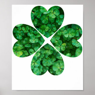4 Hartklaver St Patrick's Day Irish Shamrocks Poster