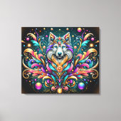 #4 Hond Abstract Canvas Afdruk (Voorkant)