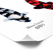 4 hoofdsoorten koi vissen perfect poster (Hoek)