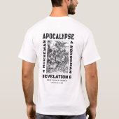 4 Horseman van de Apocalyptische Nieuwe Wereld Ord T-shirt (Achterkant)
