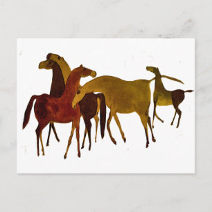 4-HORSES BRIEFKAART