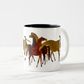 4-HORSES TWEEKLEURIGE KOFFIEMOK (Voorkant rechts)