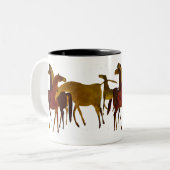 4-HORSES TWEEKLEURIGE KOFFIEMOK (Voorkant links)