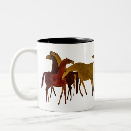 4-HORSES TWEEKLEURIGE KOFFIEMOK (Links)