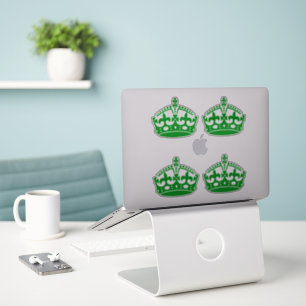 4 Houd kalm in groen Sticker