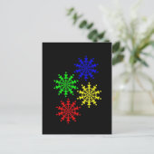 4 Ice Crystals Briefkaart (Staand voorkant)