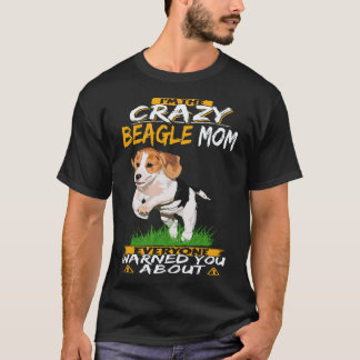 4 Ik ben de gekke Beagle-mama Beagle T-shirt