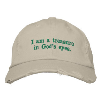 4. Ik ben een schat in de ogen van God. Geborduurde Pet