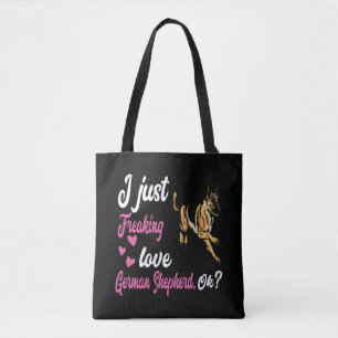 4 Ik ben gewoon gek op Duitse herder OK Tote Bag