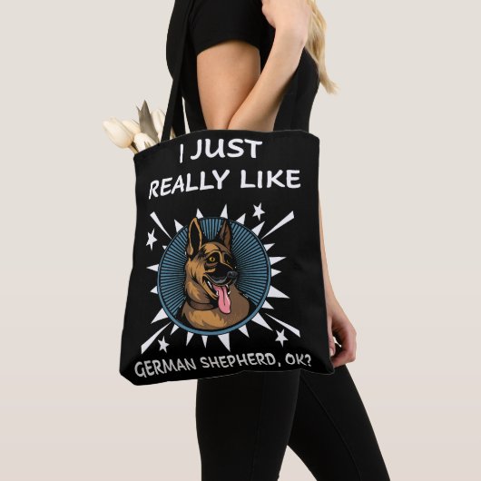 4 Ik hou gewoon van Duitse herder OK Tote Bag (Dichtbij)