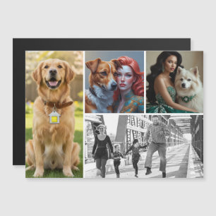 4 in 1 Foto's Magnetische Kaarten Stijlvolle Aange
