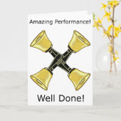 4 in de hand - verbluffende prestaties Kaart (Gele Bloem)