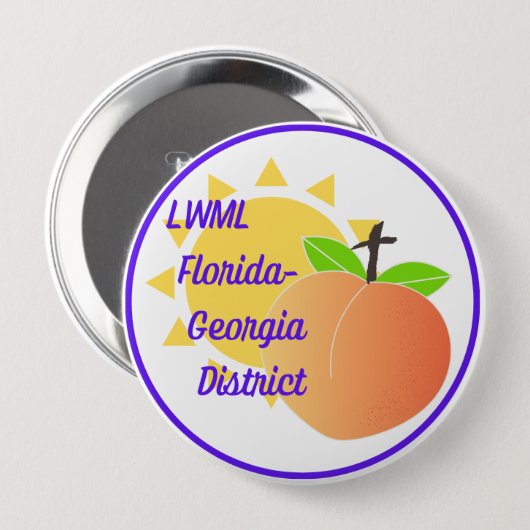 4-inch Button met LWML FL-GA-logo (Voorkant /achterkant)