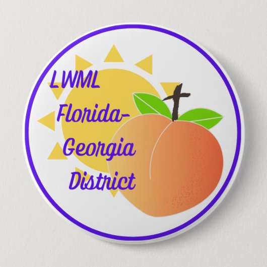 4-inch Button met LWML FL-GA-logo (Voorkant)
