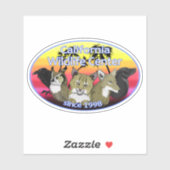 4-inch CWC-Sticker - Ontwerp door Iain Wade Sticker (Vel)