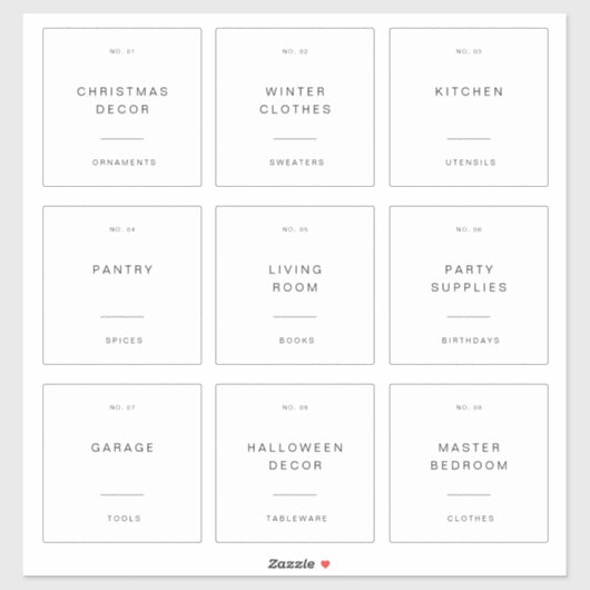 4-inch Home Storage Packing Shipping Label Sticker (Vel)