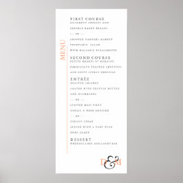 4-inch kantaalmenu van 9 inch Poster