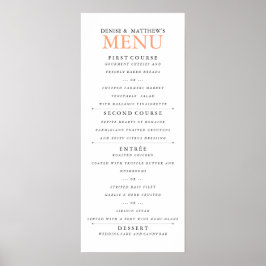 4-inch kantaalmenu van 9 inch Poster