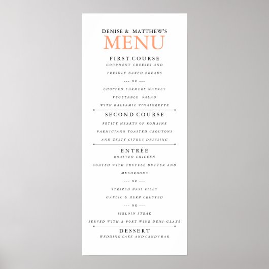 4-inch kantaalmenu van 9 inch Poster (Voorkant)