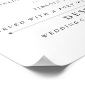 4-inch kantaalmenu van 9 inch Poster (Hoek)