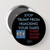 4 inch round Button (Voorkant /achterkant)