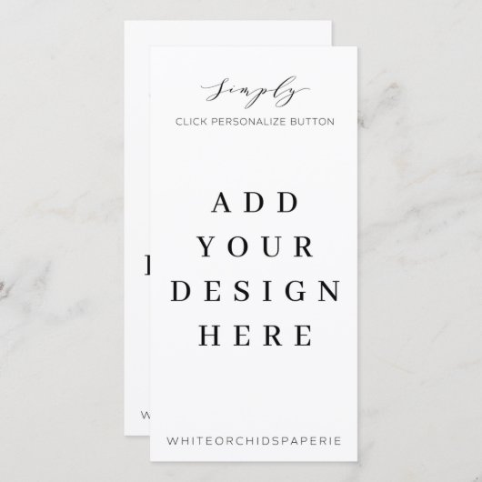 4-inch x8-menu Programma afdrukken (Voorkant / Achterkant)