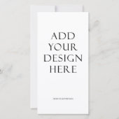 4-inch x8-menu & programmaafdrukken bedankkaart (Achterkant)