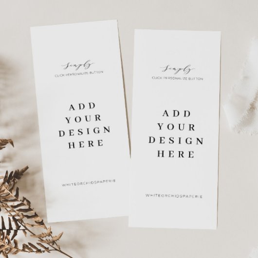 4-inch x9-inch menuprogramma Kaarten afdrukken