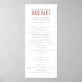 4-inch x 9-inch menu Poinciana Poster (Voorkant)